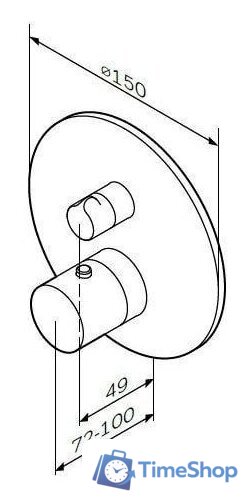 Смеситель без скрытого механизма AM.PM Like F8075600 - Изображение №2 — Интернет-магазин Time-Shop