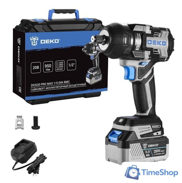 Гайковерт Deko ZKIS20 Pro Max 083-1089 (с 1-им АКБ, кейс) - Изображение №1 — Интернет-магазин Time-Shop