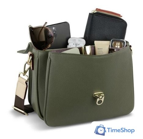 Женская сумка Bugatti Ella 49663484 (оливковый) - Изображение №5 — Интернет-магазин Time-Shop