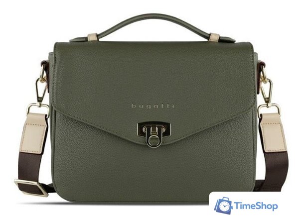 Женская сумка Bugatti Ella 49663484 (оливковый) - Изображение №2 — Интернет-магазин Time-Shop