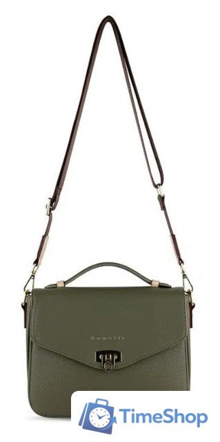 Женская сумка Bugatti Ella 49663484 (оливковый) - Изображение №3 — Интернет-магазин Time-Shop