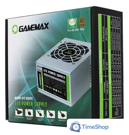 Блок питания GameMax GS-300 - Изображение №5 — Интернет-магазин Time-Shop