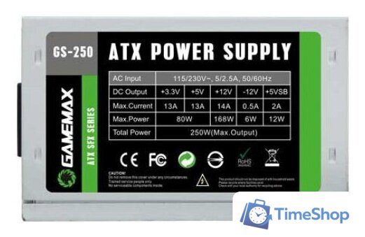 Блок питания GameMax GS-300 - Изображение №4 — Интернет-магазин Time-Shop