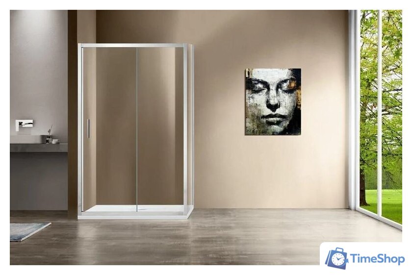 Душевой уголок Vincea Garda VSR-1G1014CL (хром/прозрачное) - Изображение №2 — Интернет-магазин Time-Shop