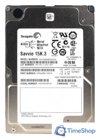 Жесткий диск Seagate Savvio 15K.3 300GB (ST9300653SS) - Изображение №1 — Интернет-магазин Time-Shop