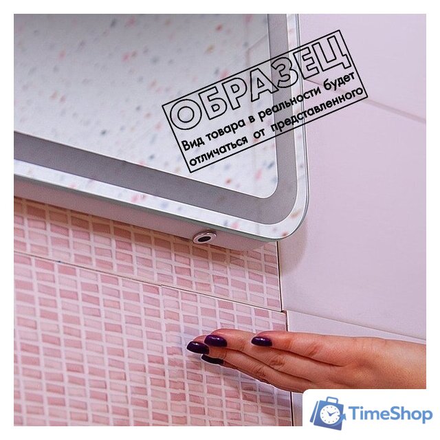  Пекам Зеркало Ring 1 80x80 ring1-80x80d (с подсветкой и сенсором на взмах руки) - Изображение №3 — Интернет-магазин Time-Shop