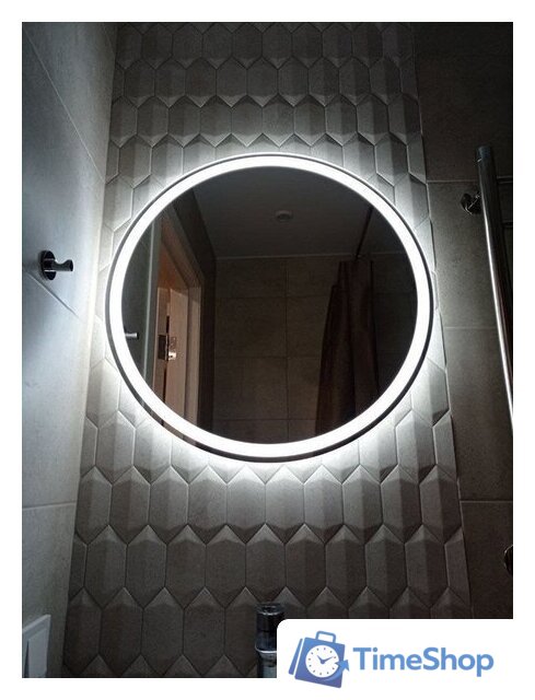  Пекам Зеркало Ring 1 80x80 ring1-80x80d (с подсветкой и сенсором на взмах руки) - Изображение №7 — Интернет-магазин Time-Shop