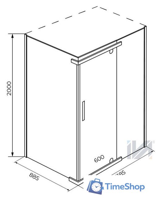 Душевой уголок IVA E2SS129T - Изображение №3 — Интернет-магазин Time-Shop