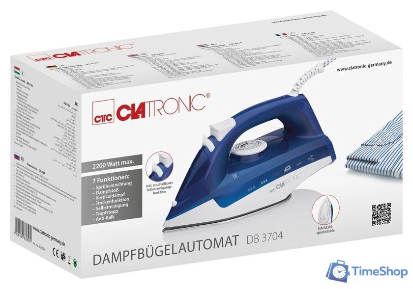 Утюг Clatronic DB 3704 - Изображение №4 — Интернет-магазин Time-Shop