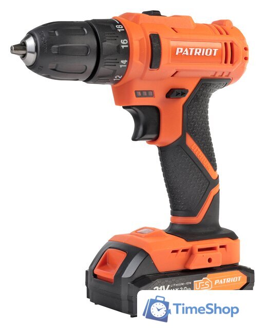 Дрель-шуруповерт Patriot BR 189 UES 180301549 (с 2-мя АКБ, кейс) - Изображение №8 — Интернет-магазин Time-Shop