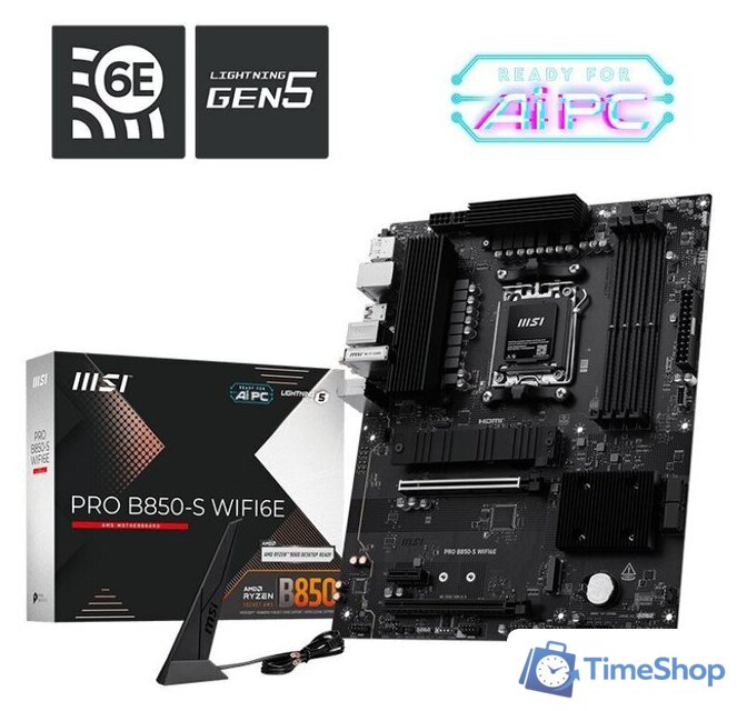 Материнская плата MSI Pro B850-S WiFi6E - Изображение №5 — Интернет-магазин Time-Shop