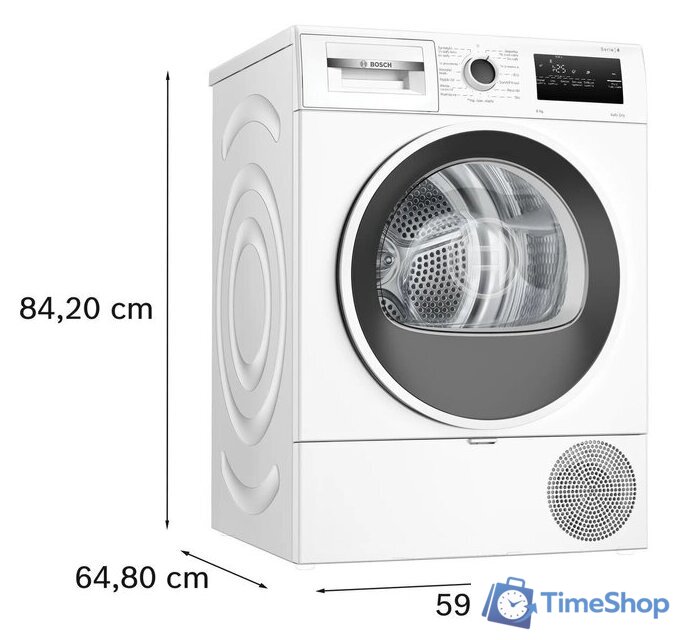 Сушильная машина Bosch Serie 4 WTH8529GPL - Изображение №7 — Интернет-магазин Time-Shop