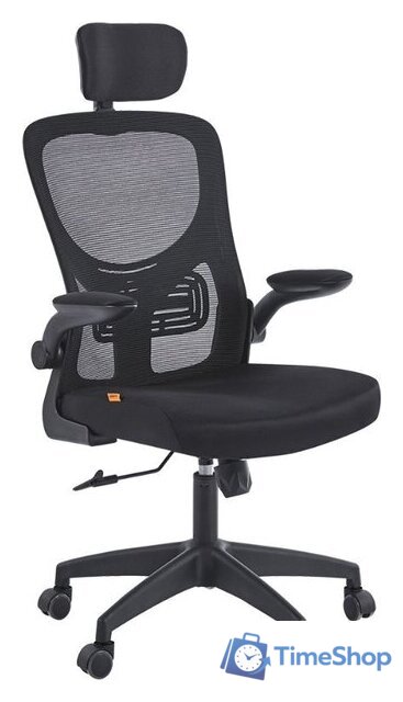 Офисное кресло CHAIRMAN CH633 (ткань, черный пластик/черный) - Изображение №3 — Интернет-магазин Time-Shop