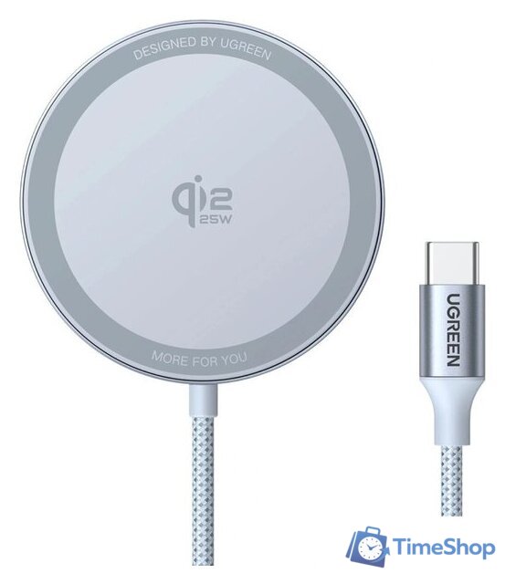 Беспроводное зарядное Ugreen W753 55959 (голубой) - Изображение №1 — Интернет-магазин Time-Shop