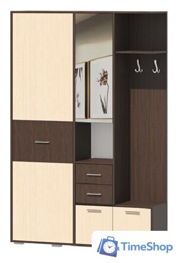 Стенка Памир ПВ-7 (венге/дуб белфорт) - Изображение №1 — Интернет-магазин Time-Shop