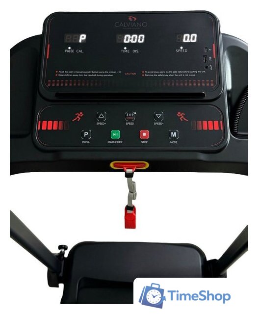 Электрическая беговая дорожка Calviano Harvi (черный) - Изображение №5 — Интернет-магазин Time-Shop