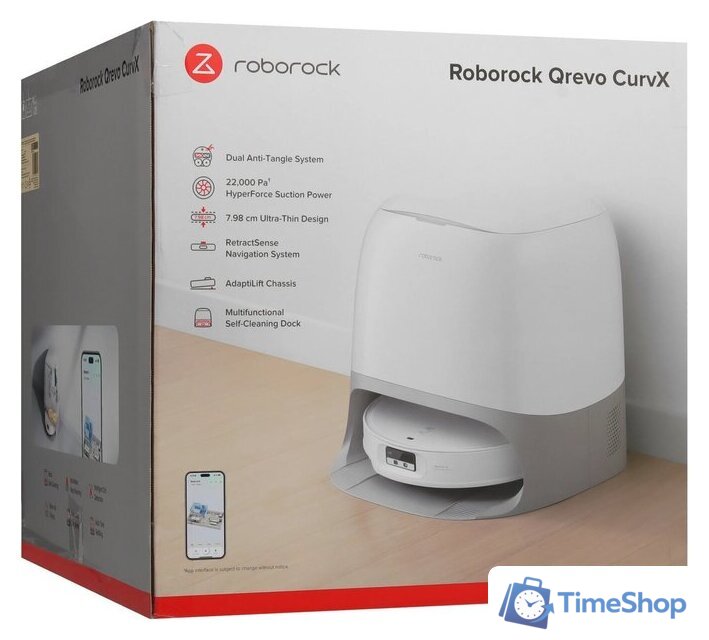 Робот-пылесос Roborock CurvX QRCX02-02 (евровилка, с русской озвучкой, белый) - Изображение №11 — Интернет-магазин Time-Shop