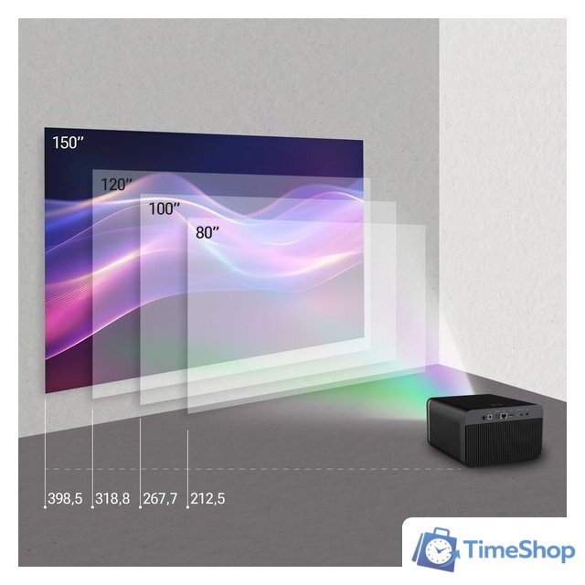 Проектор CACTUS CS-H3.SG + Экран CS-PSRM-180X180-BK - Изображение №5 — Интернет-магазин Time-Shop