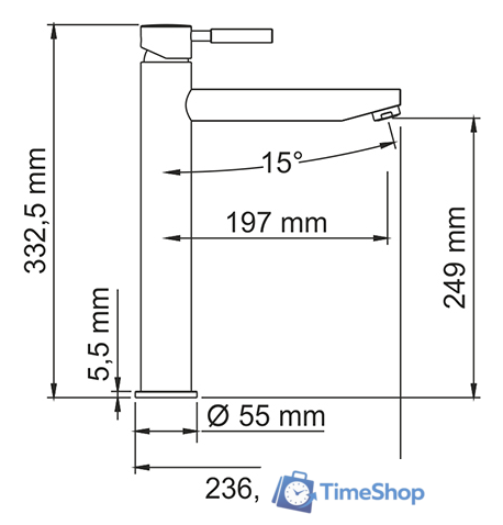 Смеситель Wasserkraft Main 4103H - Изображение №3 — Интернет-магазин Time-Shop