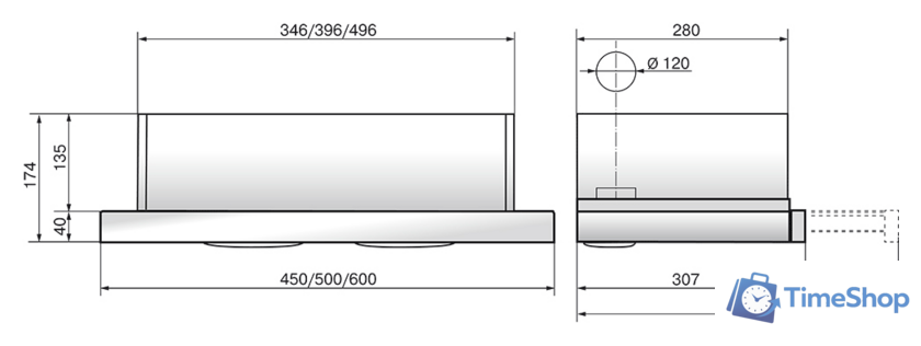 Кухонная вытяжка Elikor Интегра Glass 60Н-400-В2Д (нержавеющая сталь/бежевый) - Изображение №2 — Интернет-магазин Time-Shop