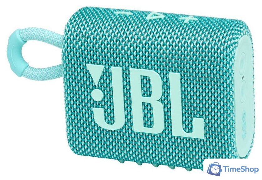 Беспроводная колонка JBL Go 3 (бирюзовый) - Изображение №1 — Интернет-магазин Time-Shop