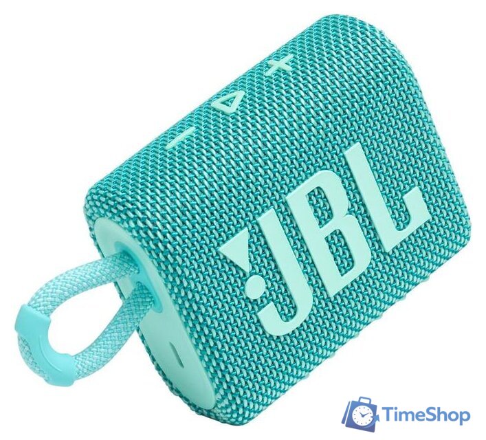 Беспроводная колонка JBL Go 3 (бирюзовый) - Изображение №5 — Интернет-магазин Time-Shop