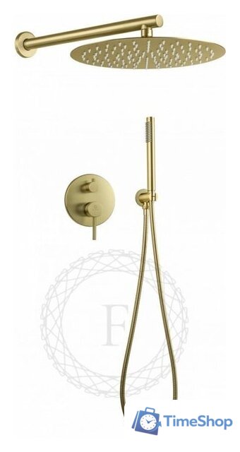 Душевая система  Filarete Roun FL1023 (матовое золото) - Изображение №1 — Интернет-магазин Time-Shop