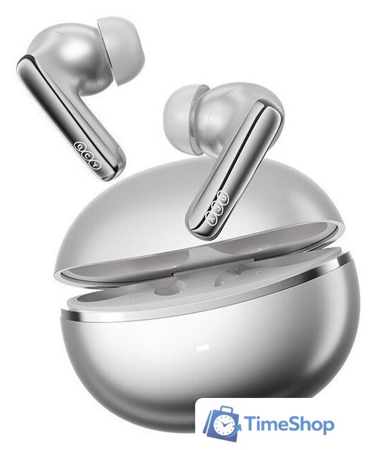 Наушники QCY MeloBuds N70 (серебристый) - Изображение №2 — Интернет-магазин Time-Shop