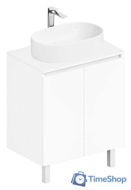 ЗОВ Тумба под умывальник M80LW0LWS-LDSPW (белый) - Изображение №1 — Интернет-магазин Time-Shop