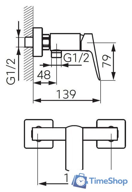 Смеситель Ferro Vitto Verdeline BVI7VLG - Изображение №2 — Интернет-магазин Time-Shop