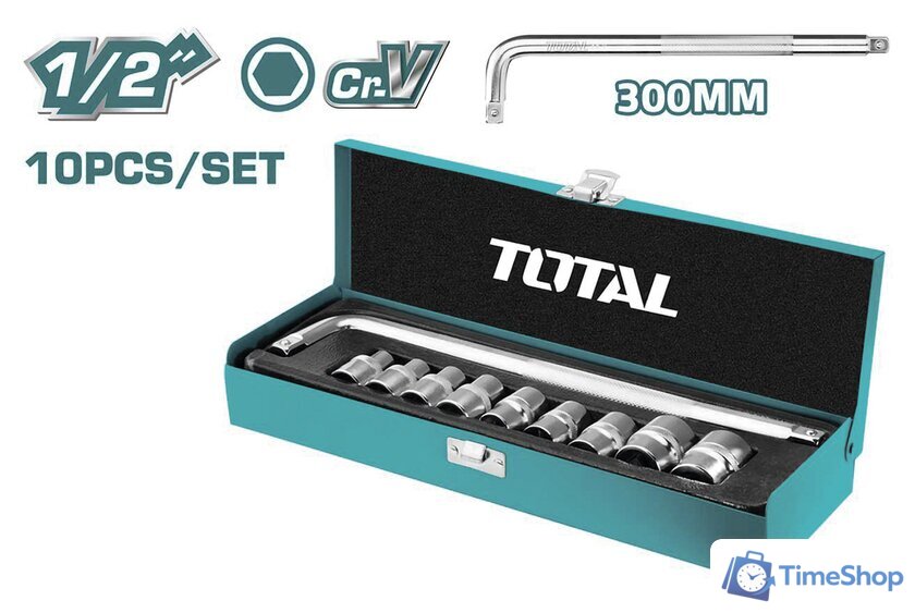 Набор головок слесарных Total THTL121101 - Изображение №1 — Интернет-магазин Time-Shop