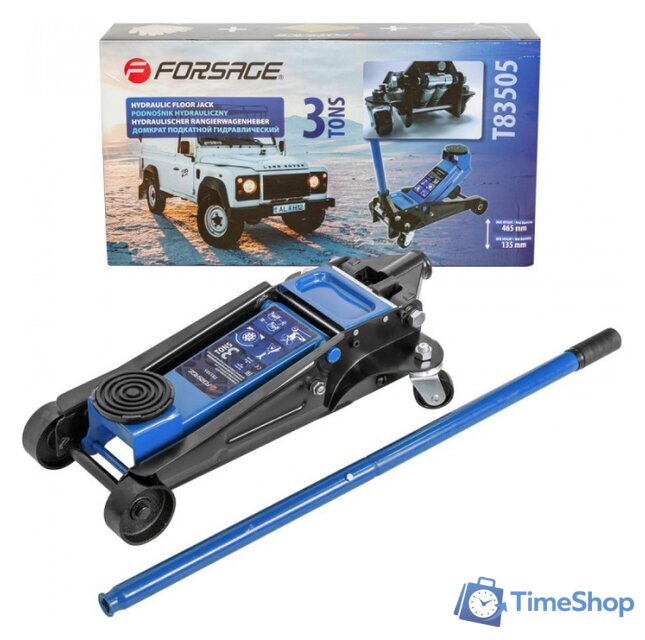 Подкатной домкрат FORSAGE F-T83505 3т - Изображение №1 — Интернет-магазин Time-Shop