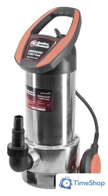 Дренажный насос Quattro Elementi Drenaggio 1100 F Inox - Изображение №4 — Интернет-магазин Time-Shop