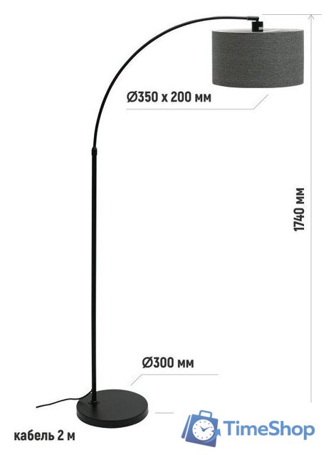 Торшер ArtStyle HT-773BGY - Изображение №7 — Интернет-магазин Time-Shop