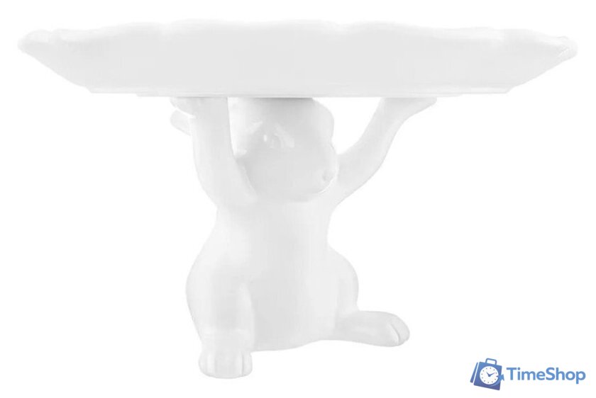 Блюдо Elan Gallery Кролик на подставке 340069 - Изображение №4 — Интернет-магазин Time-Shop