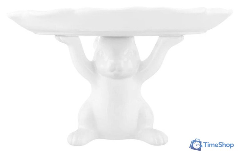 Блюдо Elan Gallery Кролик на подставке 340069 - Изображение №3 — Интернет-магазин Time-Shop