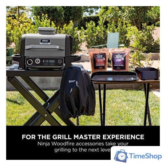 Корзина для жарки Ninja Woodfire Electric BBQ Grill Combo Crisper Basket OG701UK XSKCRISPBTEUK - Изображение №5 — Интернет-магазин Time-Shop