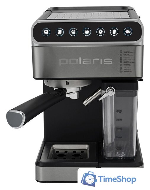 Рожковая кофеварка Polaris PCM 1535E Adore Cappuccino - Изображение №2 — Интернет-магазин Time-Shop