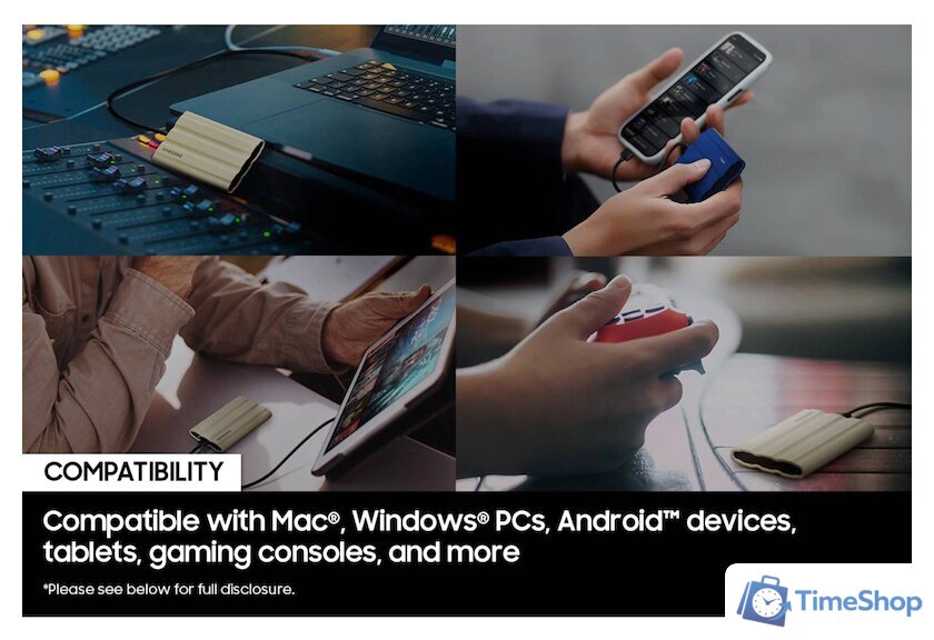 Внешний накопитель Samsung T7 Shield 4TB (черный) - Изображение №8 — Интернет-магазин Time-Shop