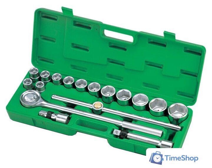Набор трещотка с головками Toptul GCAI1701 17 предметов - Изображение №1 — Интернет-магазин Time-Shop