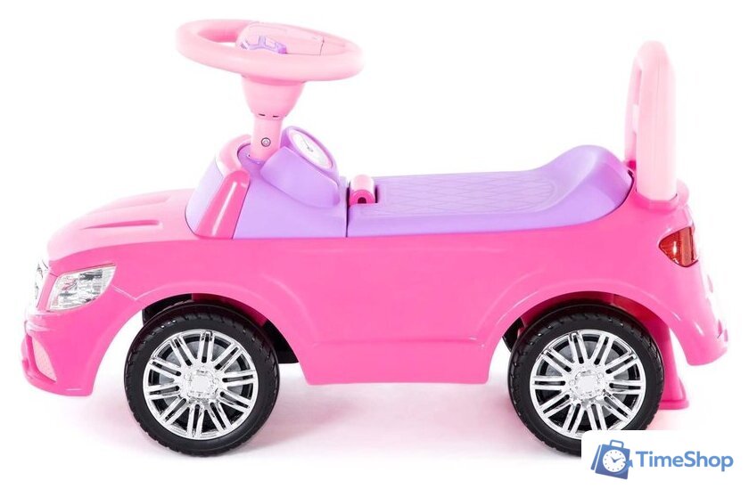 Каталка Полесье SuperCar №3 84491 (розовый) - Изображение №6 — Интернет-магазин Time-Shop