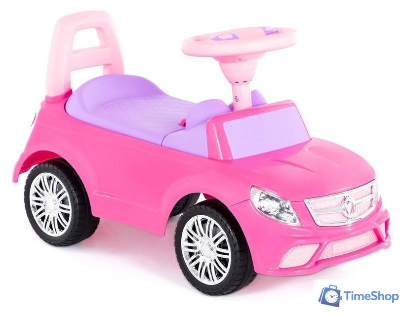 Каталка Полесье SuperCar №3 84491 (розовый) - Изображение №2 — Интернет-магазин Time-Shop