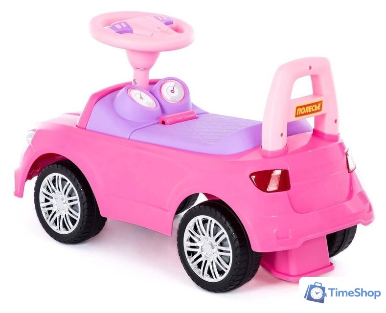 Каталка Полесье SuperCar №3 84491 (розовый) - Изображение №5 — Интернет-магазин Time-Shop