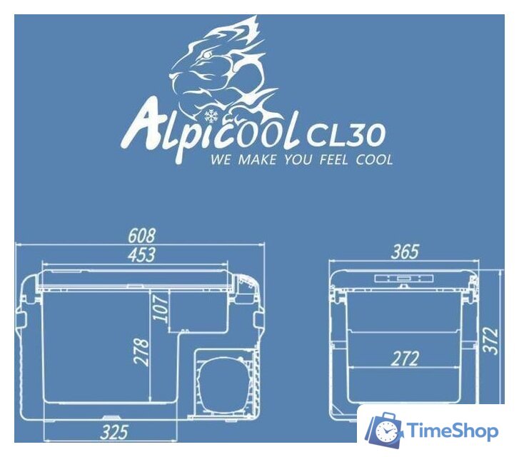 Компрессорный автохолодильник Alpicool CL30 - Изображение №12 — Интернет-магазин Time-Shop