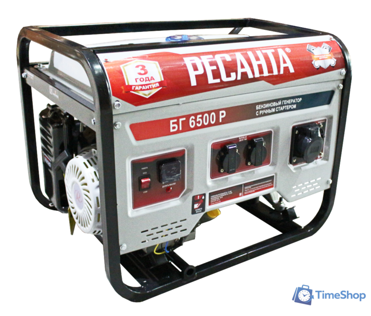 Бензиновый генератор Ресанта БГ 6500 Р - Изображение №1 — Интернет-магазин Time-Shop