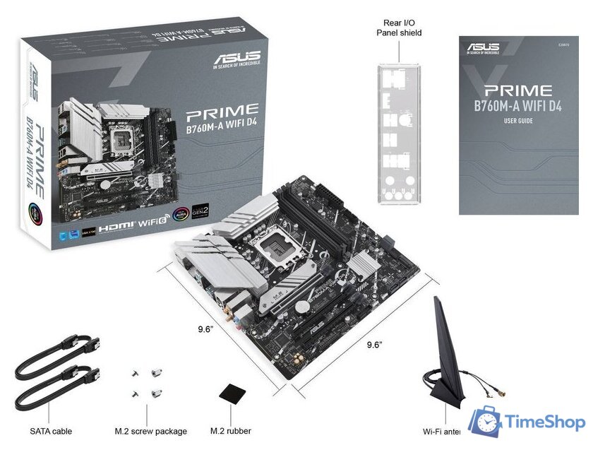 Материнская плата ASUS Prime B760M-A WiFi D4 - Изображение №6 — Интернет-магазин Time-Shop