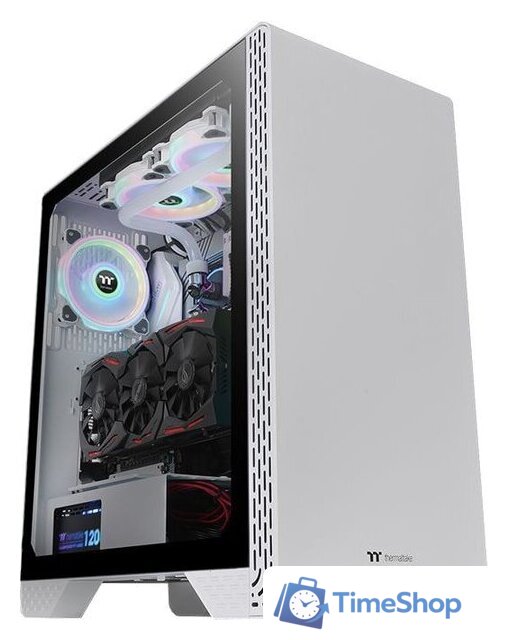 Корпус Thermaltake S300 Tempered Glass Snow Edition CA-1P5-00M6WN-00 - Изображение №1 — Интернет-магазин Time-Shop