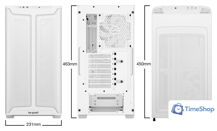 Корпус be quiet! Pure Base 501 DX White BGW77 - Изображение №3 — Интернет-магазин Time-Shop