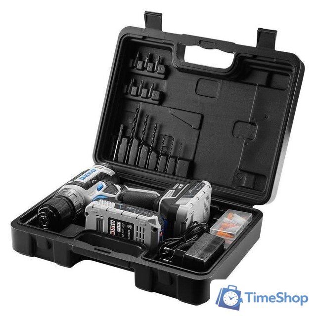 Дрель-шуруповерт Deko DKCD20V One Set63 083-1038 (с 2-мя АКБ, кейс) - Изображение №4 — Интернет-магазин Time-Shop