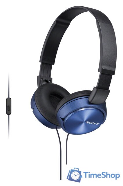 Наушники Sony MDR-ZX310AP (синий) - Изображение №1 — Интернет-магазин Time-Shop